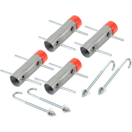 Global Industrial Cement Anchor Kit, 4 Anchors Per Kit 652774